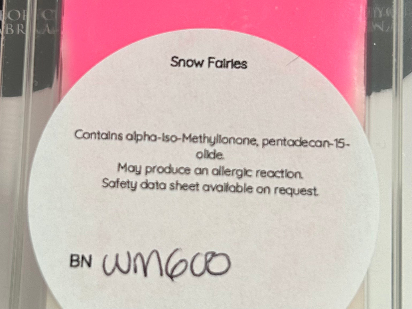 Snow Fairies Wax Melt - Snap Bar/Pots/Wardrobe Fresheners