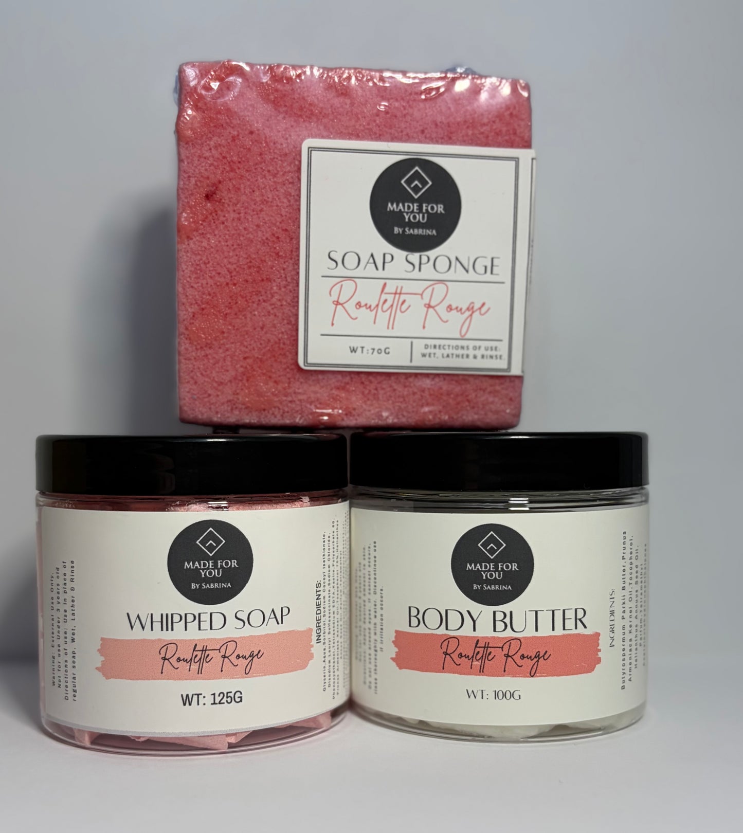 Red (Rouge) Bath & Body Gift Set