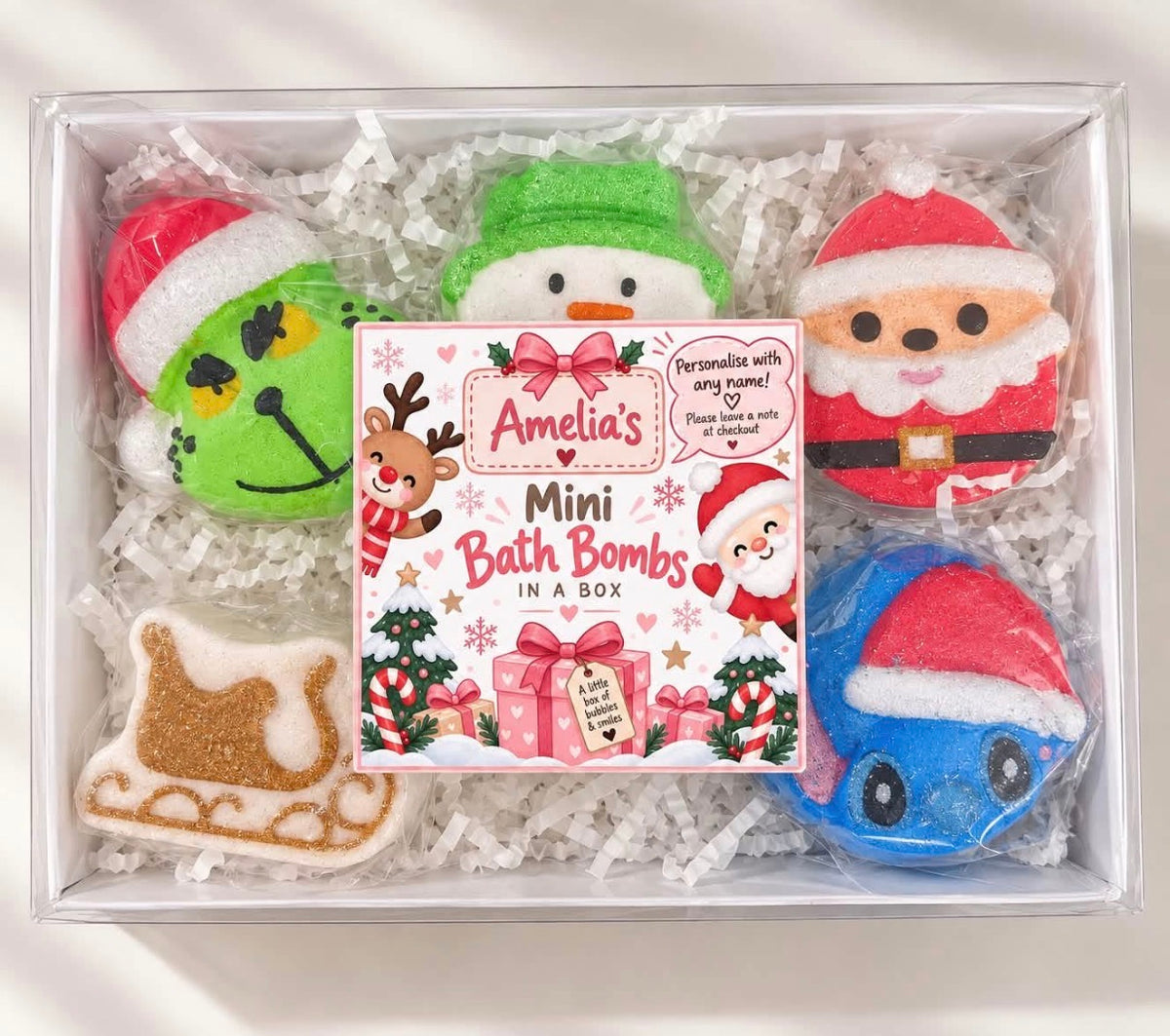 Kids Mini Bath Bomb Christmas Selection