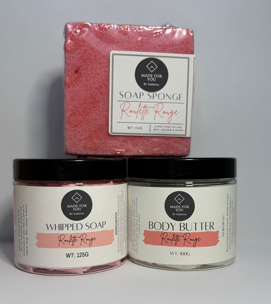 Red (Rouge) Bath & Body Gift Set